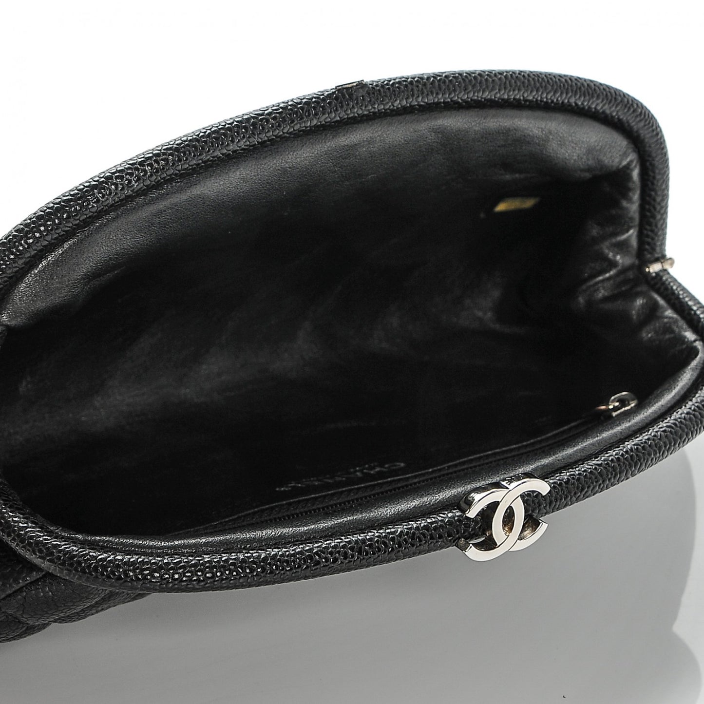 Caviar Quilted Timeless Clutch Black