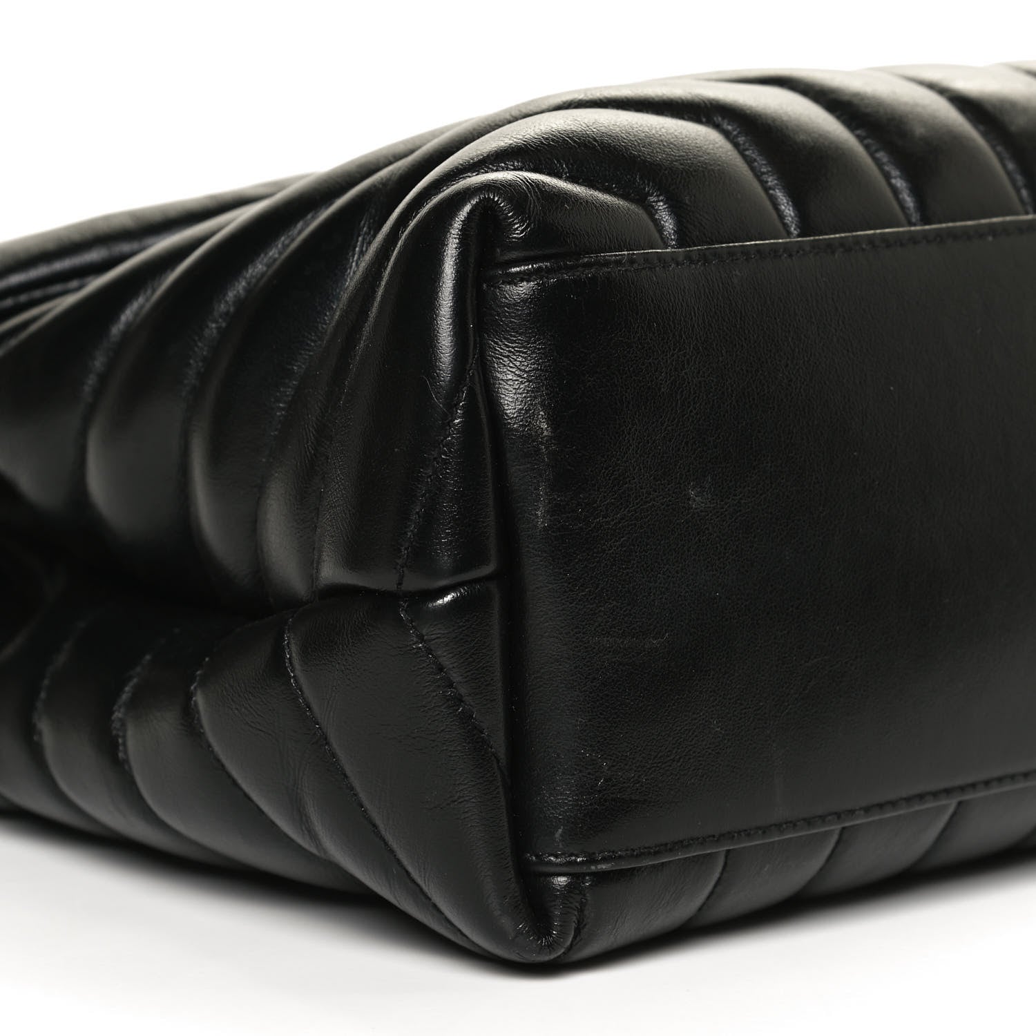 Saint Laurent Calfskin Y Quilted Monogram Medium Loulou Chain Satchel Black 10 of 12