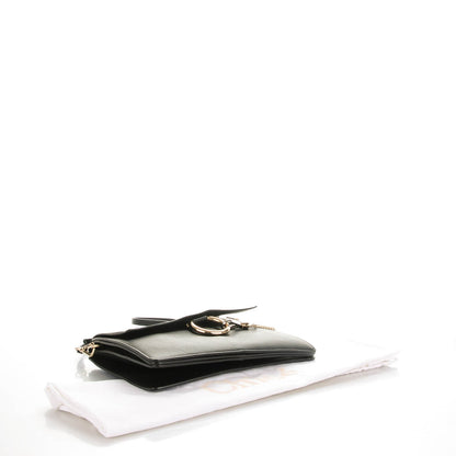 Chloe Suede Calfskin Medium Faye Shoulder Bag Black 4 of 8