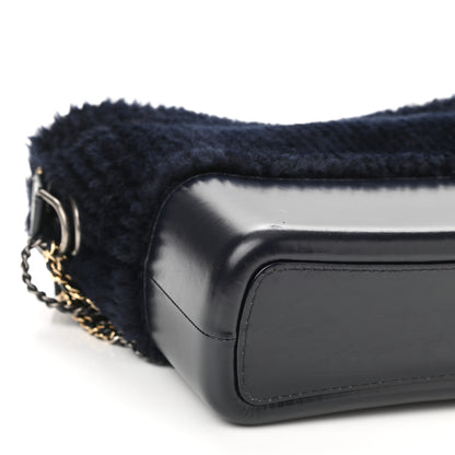 Chanel Shearling Medium Gabrielle Hobo Navy 9 of 10