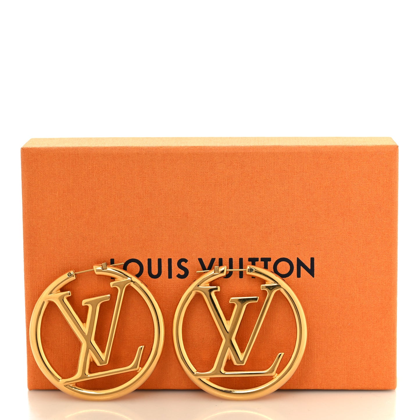 Metal Louise Hoop Earrings Gold