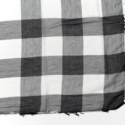 Burberry Silk Giant Check Scarf Ivory 2 of 3