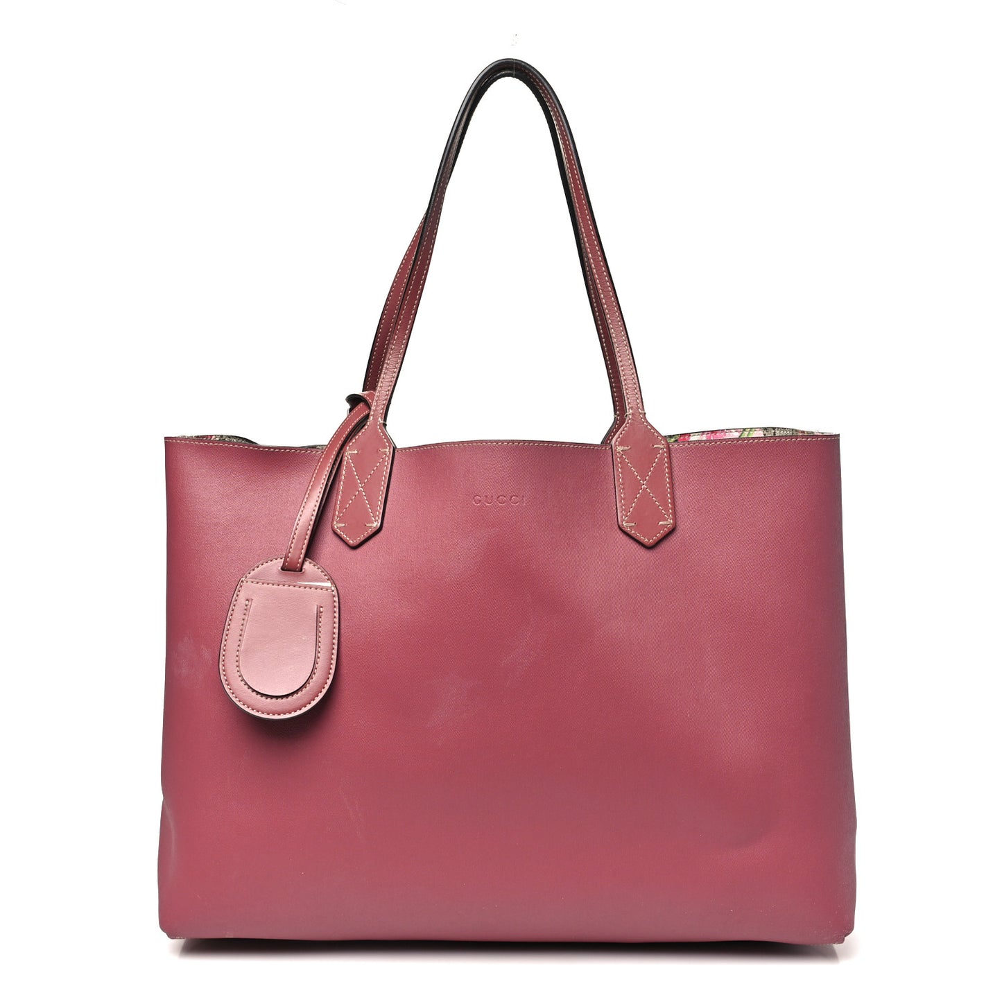 GG Supreme Monogram Blooms Medium Reversible Tote Beige Multicolor Dry Rose