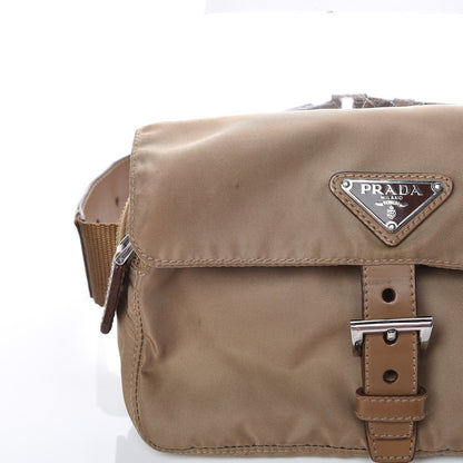 Prada Tessuto Nylon Saffiano Belt Bag Brown 11 of 11