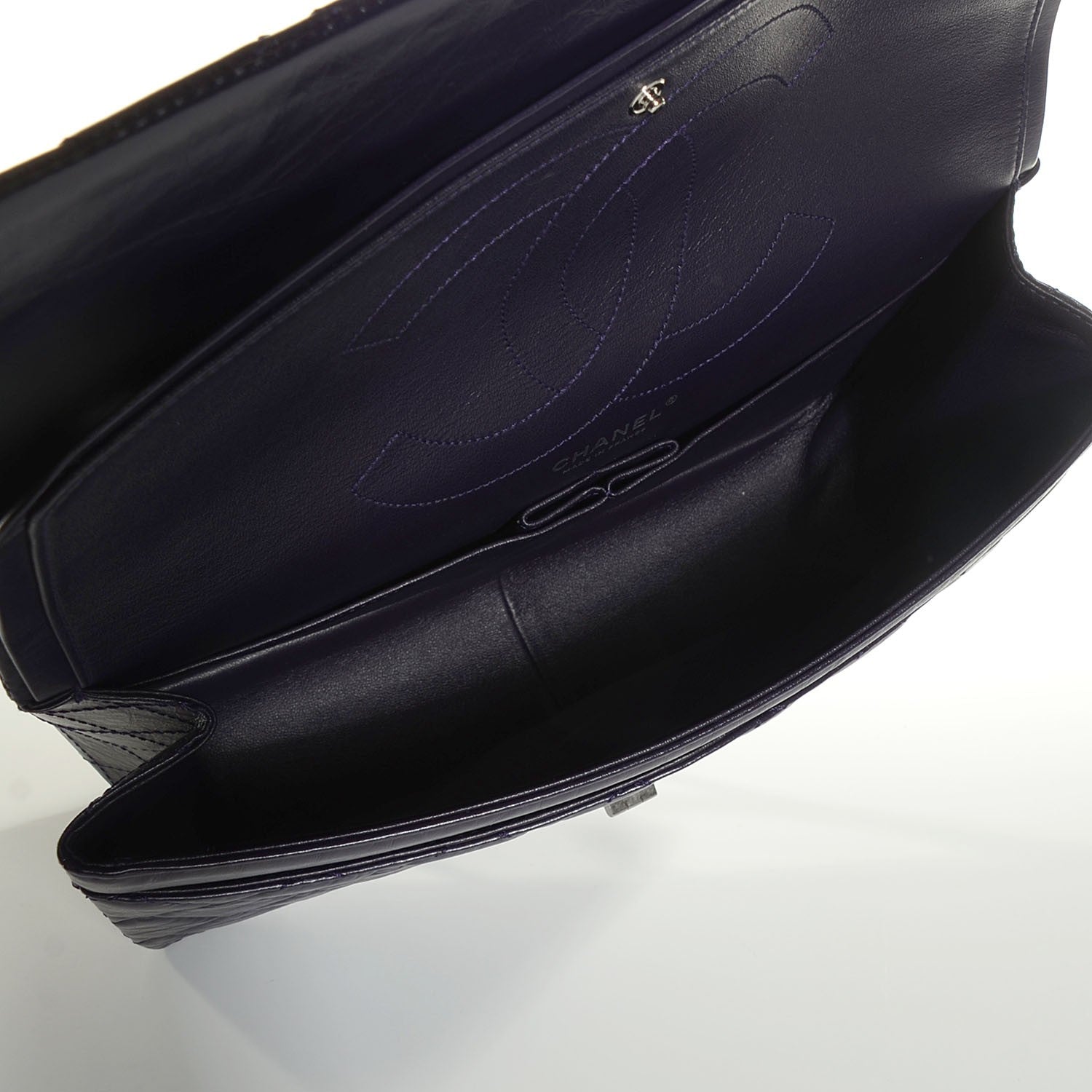 Chanel Aged Calfskin Quilted 2.55 Reissue 227 Flap Prune 5 of 8