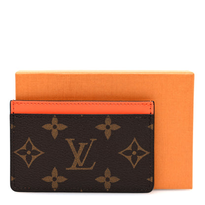 Louis Vuitton Monogram Card Holder Orange 6 of 6