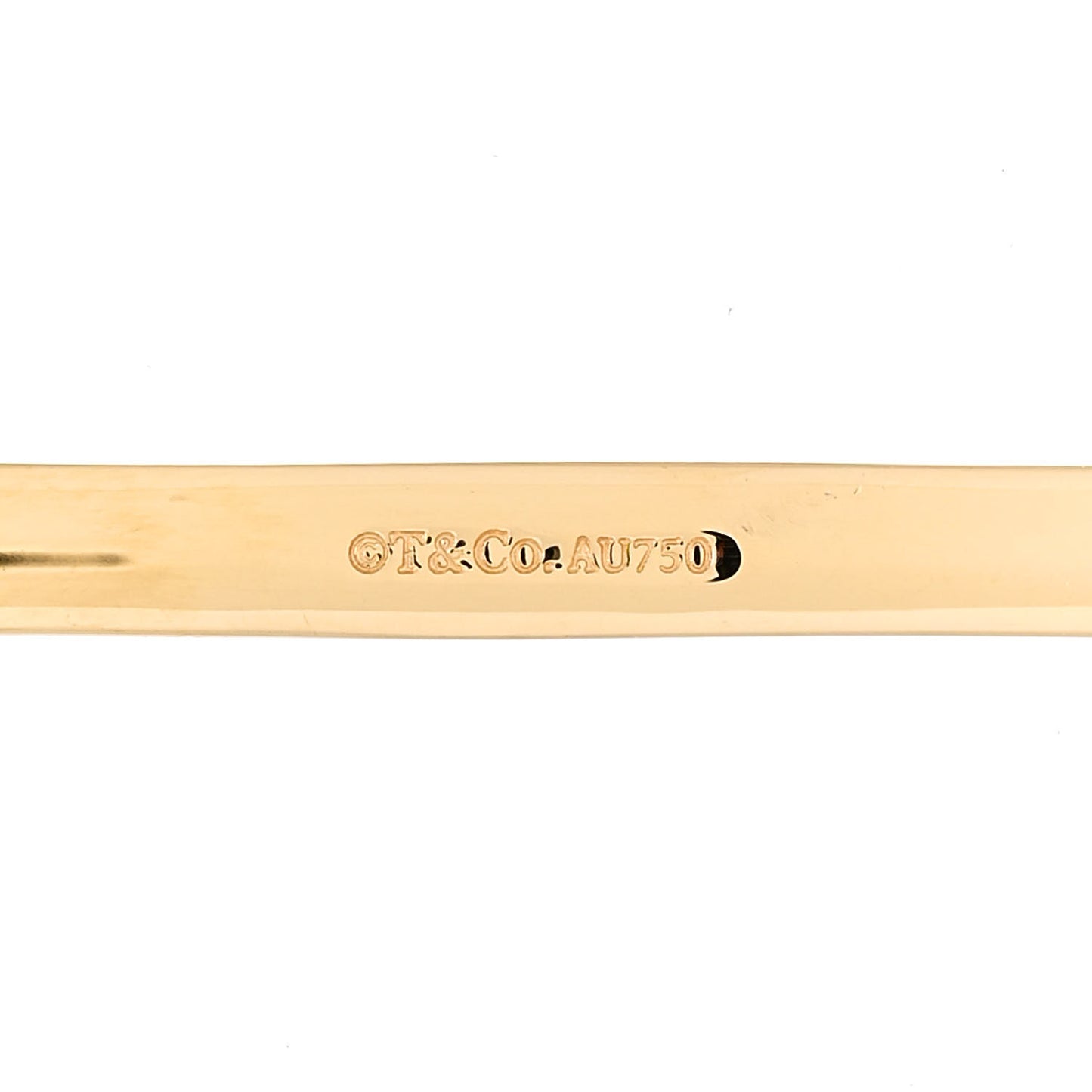 18K Yellow Gold 1837 Bar Pendant Necklace