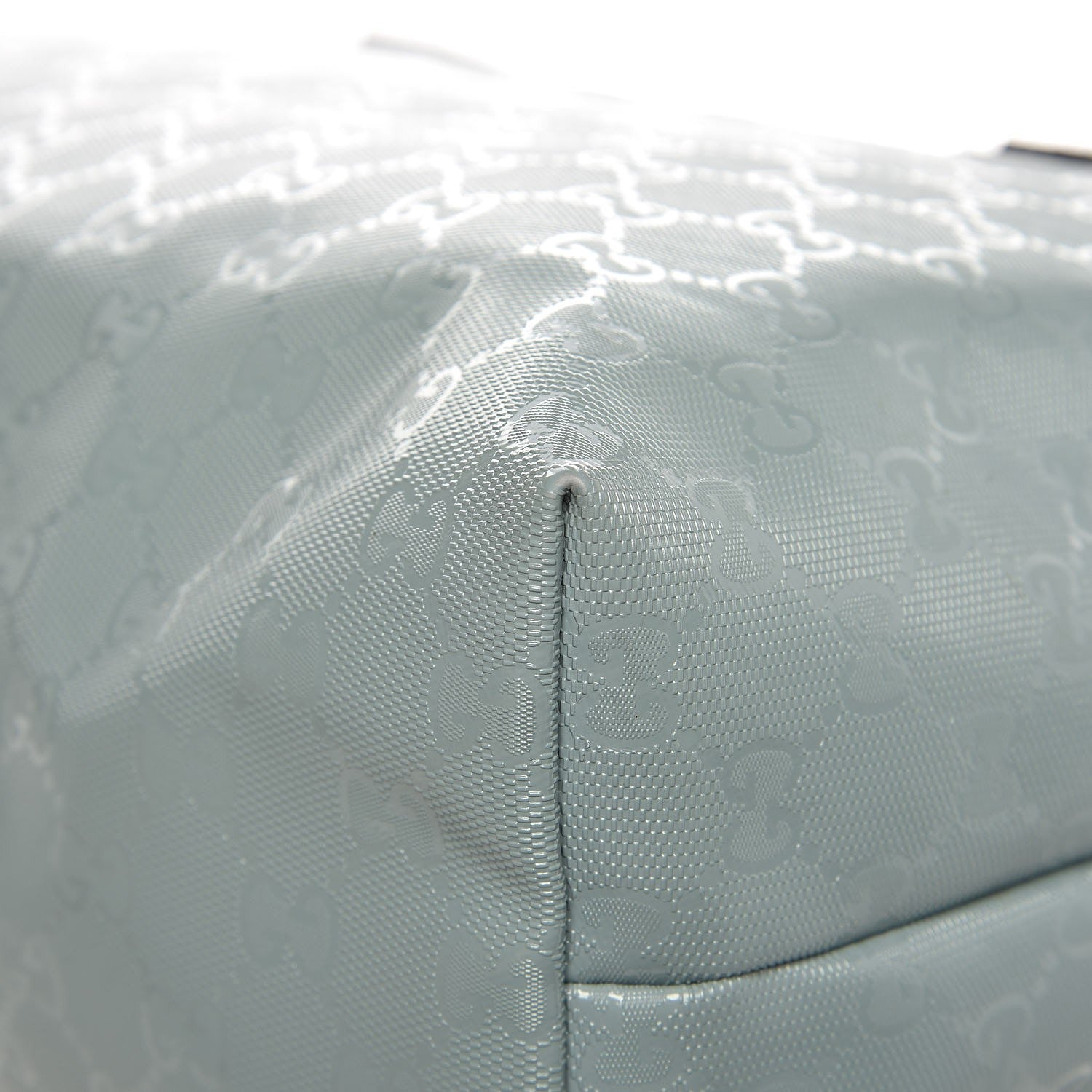 Gucci Imprime Monogram Medium Zippered Shopping Tote Light Blue 12 of 14