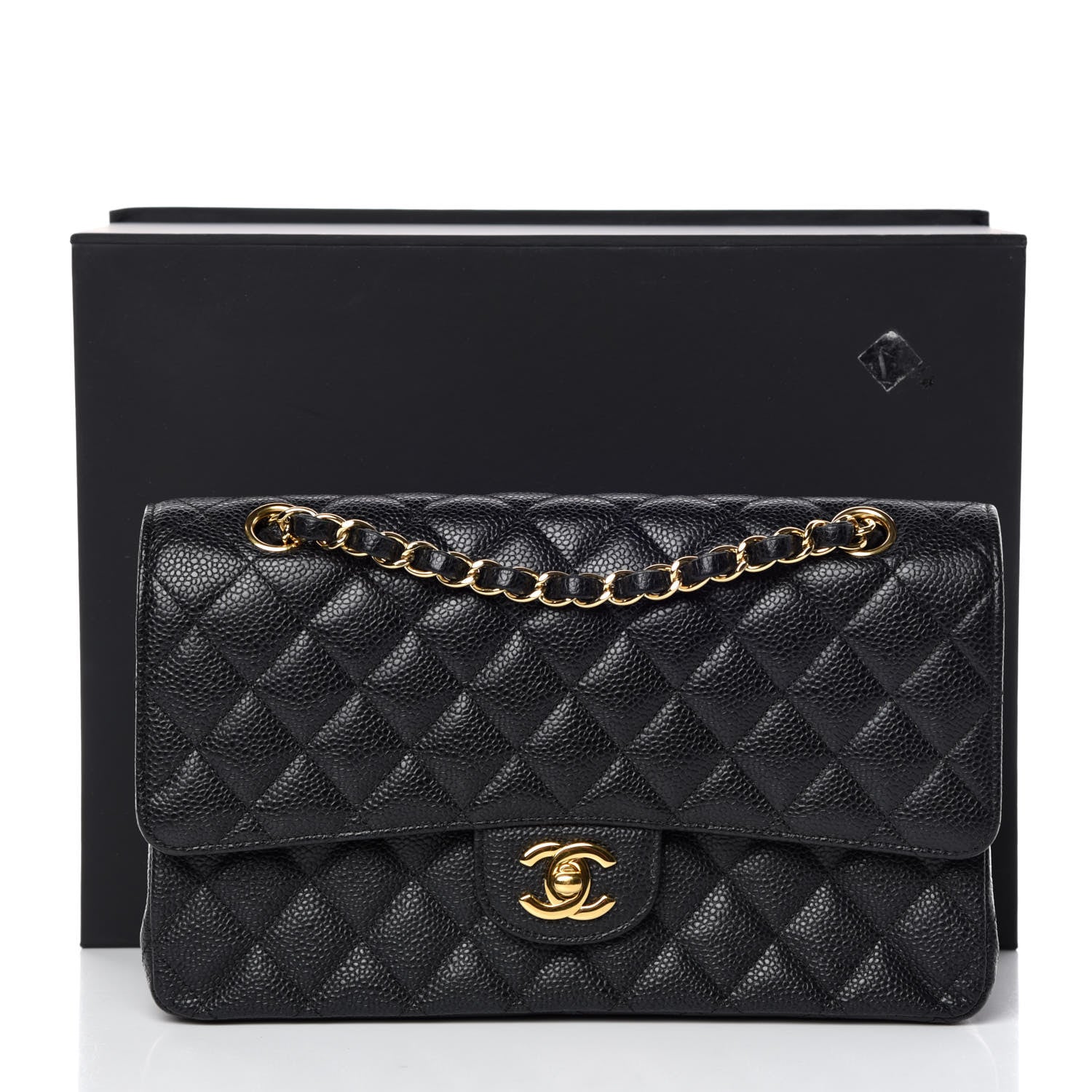 Chanel Caviar Quilted Medium Double Flap Black 10 of 10