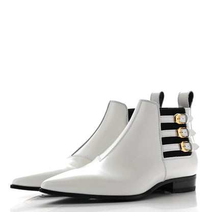 Gucci Cordovan Lux Ankle Boots 37.5 White 3 of 8