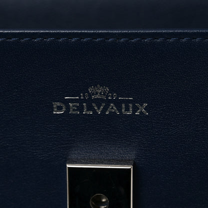 Delvaux Calfskin MM Tempete Satchel Navy 5 of 9