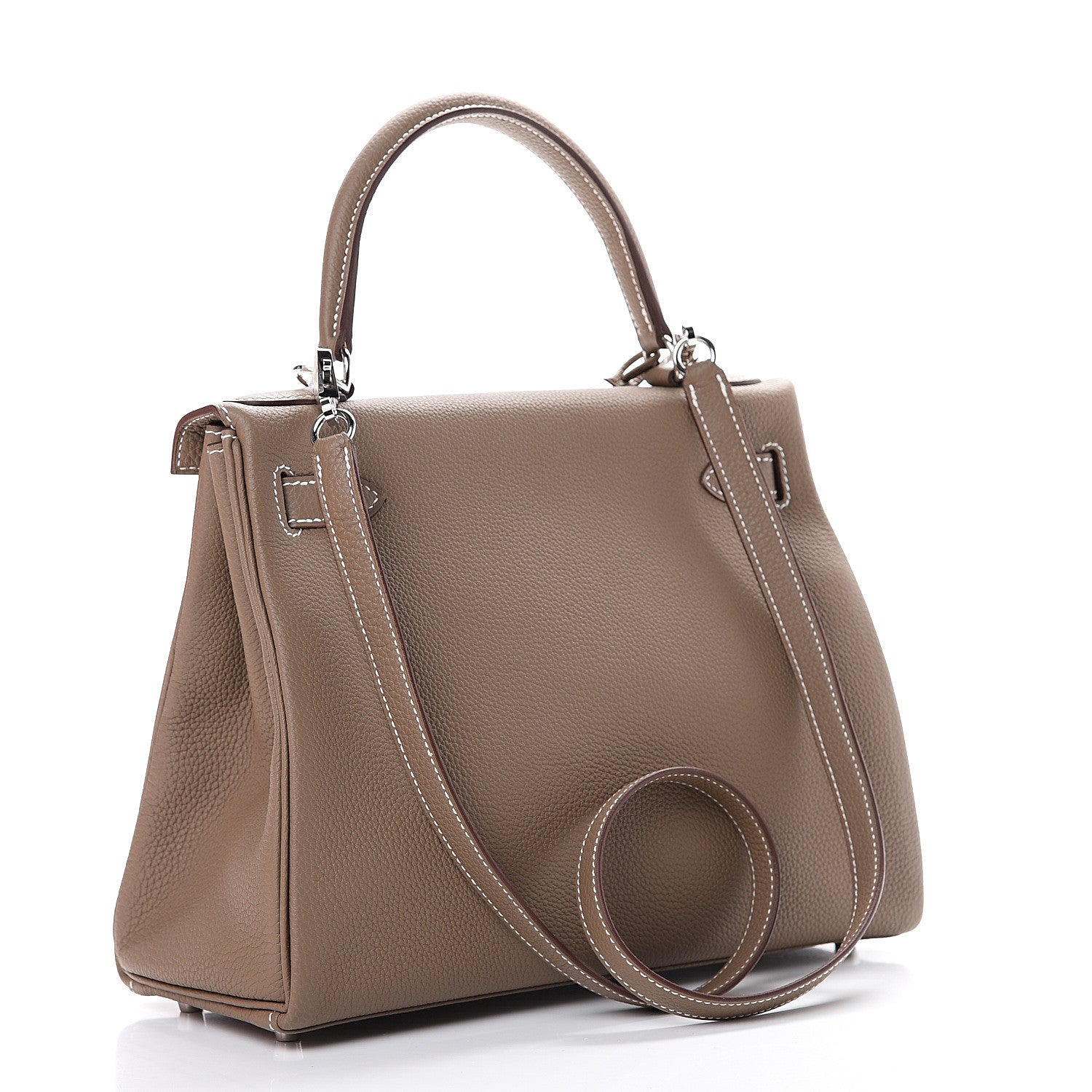 Hermes Togo Kelly Retourne 28 Etoupe 2 of 10