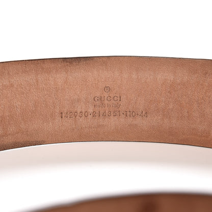 Gucci GG Supreme Monogram Niagara Lux Calfskin Interlocking G 40mm Belt 110 44 Beige Ebony Cocoa 5 of 7