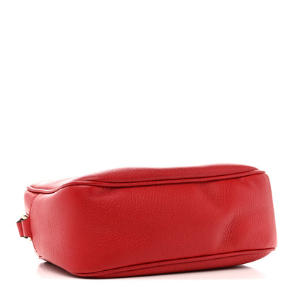 Gucci Pebbled Calfskin Small Soho Disco Bag Vibrant Red 4 of 12
