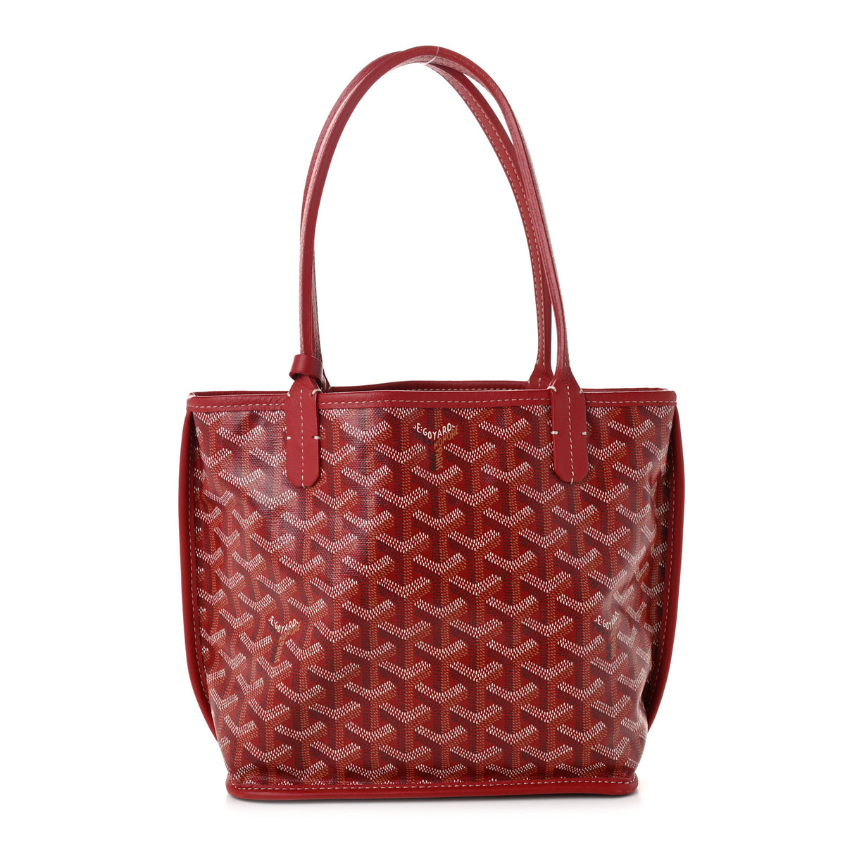 Goyardine Reversible Mini Anjou Red