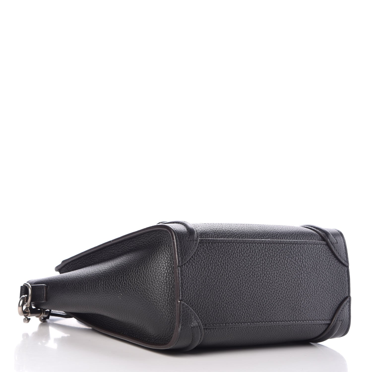 Celine Drummed Calfskin Nano Luggage Black 4 of 15