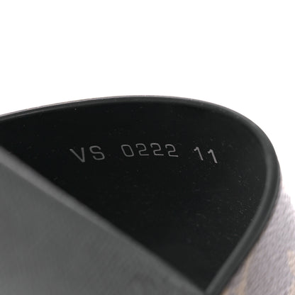 Louis Vuitton Rubber Monogram Mens Waterfront Mules 11 Macassar 8 of 10