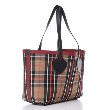 Burberry Vintage Check Medium The Giant Reversible Tote Racing Caramel Flax Yellow 6 of 11