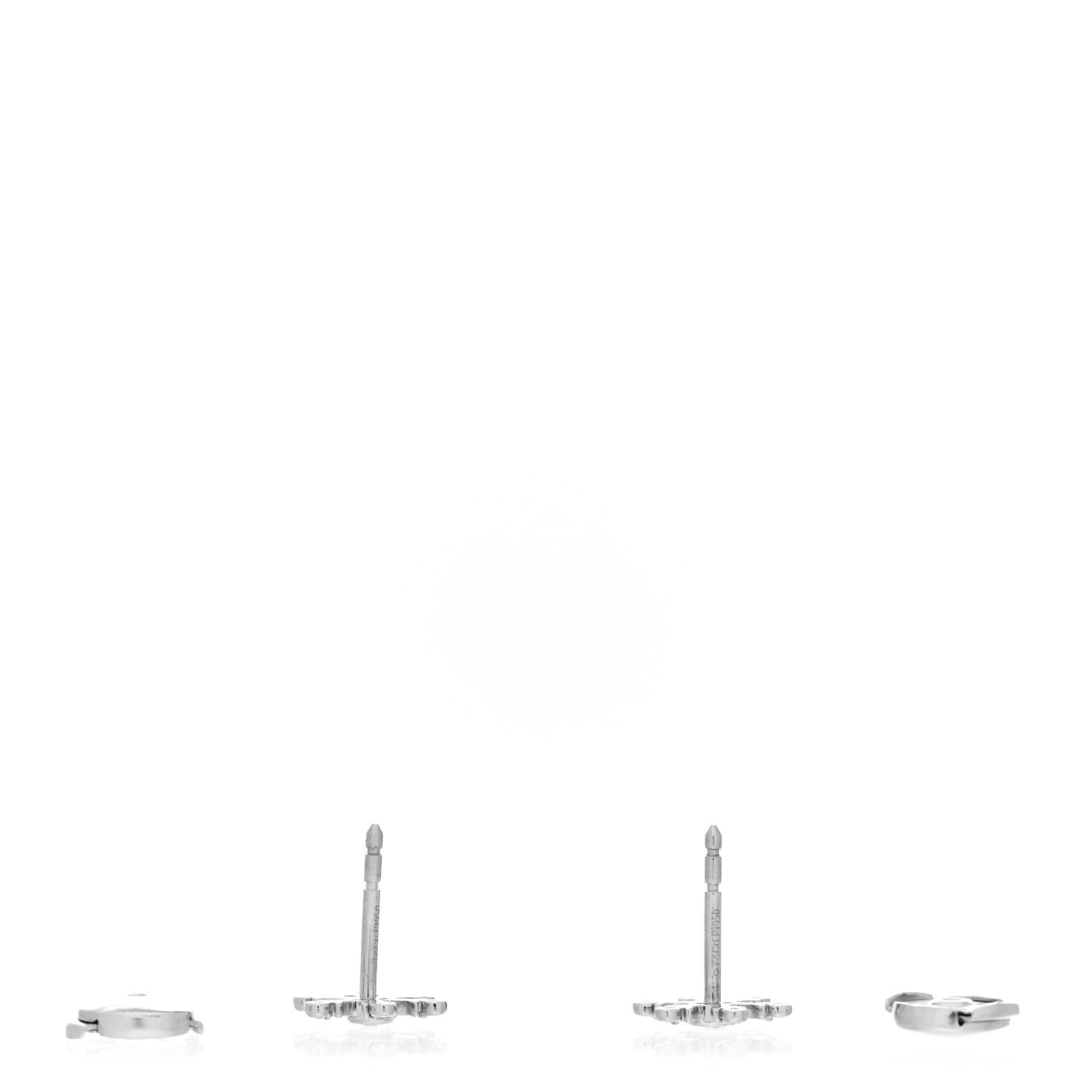Tiffany Platinum Diamond Snowflake Earrings 3 of 5