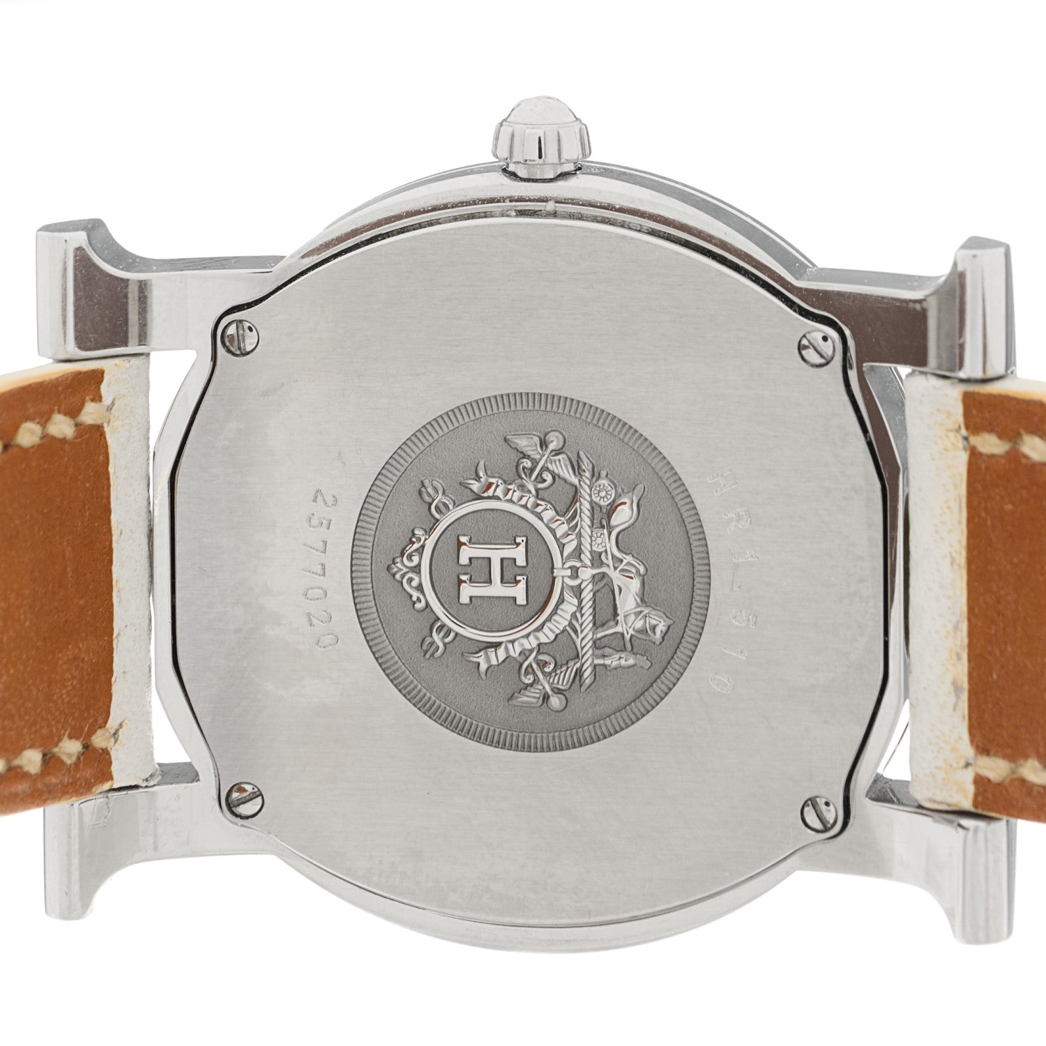 Hermes Stainless Steel Epsom 31mm Heure H Ronde Quartz Watch Blanc 4 of 5