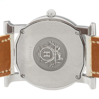 Hermes Stainless Steel Epsom 31mm Heure H Ronde Quartz Watch Blanc 4 of 5