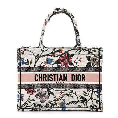 Christian Dior Canvas Embroidered Medium Rosa Mutabilis Book Tote Multicolor 1 of 9