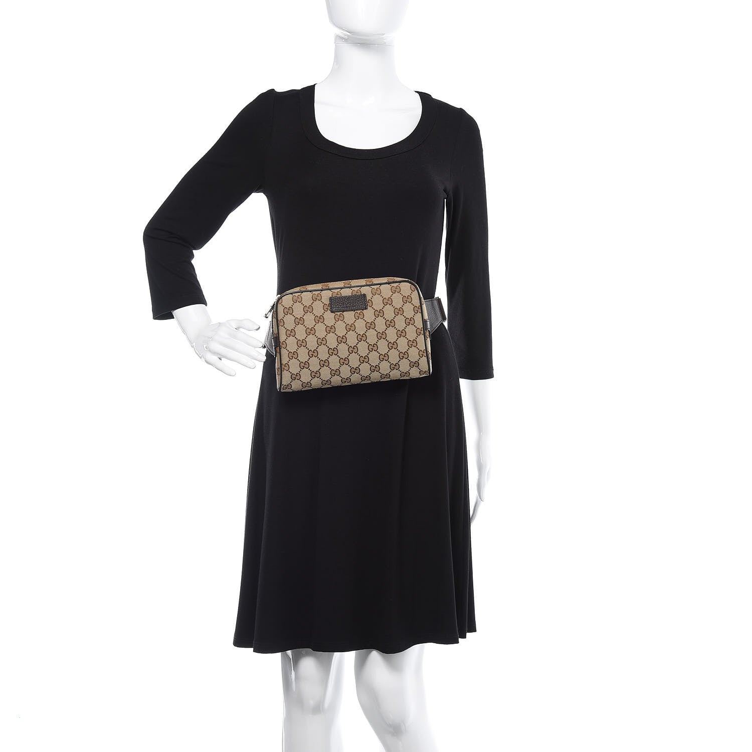 Gucci Monogram Belt Bag Dark Brown 2 of 9