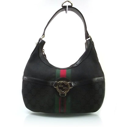 Gucci Monogram Reins Hobo Black 1 of 9