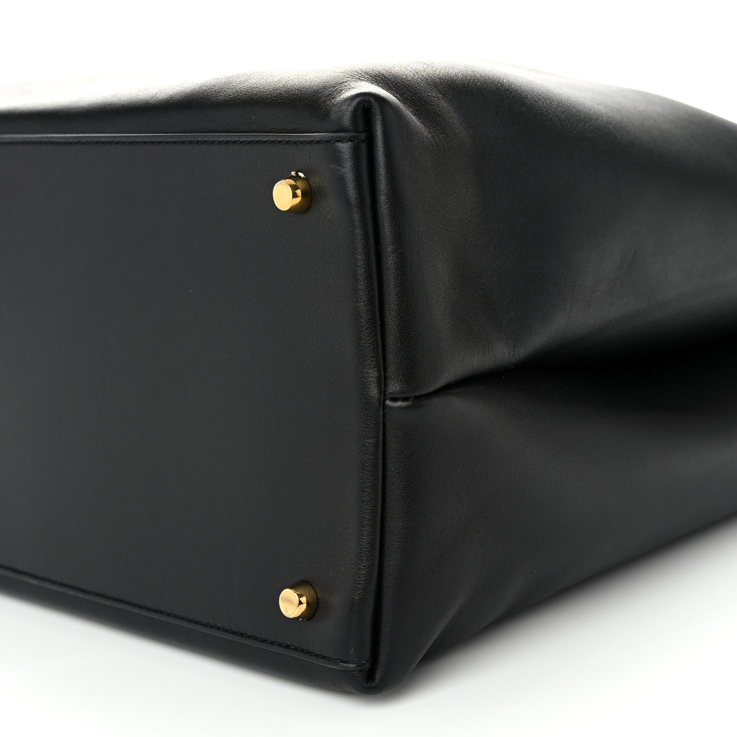 Bottega Veneta Silky Calfskin Large Andiamo Shoulder Bag Black 9 of 9