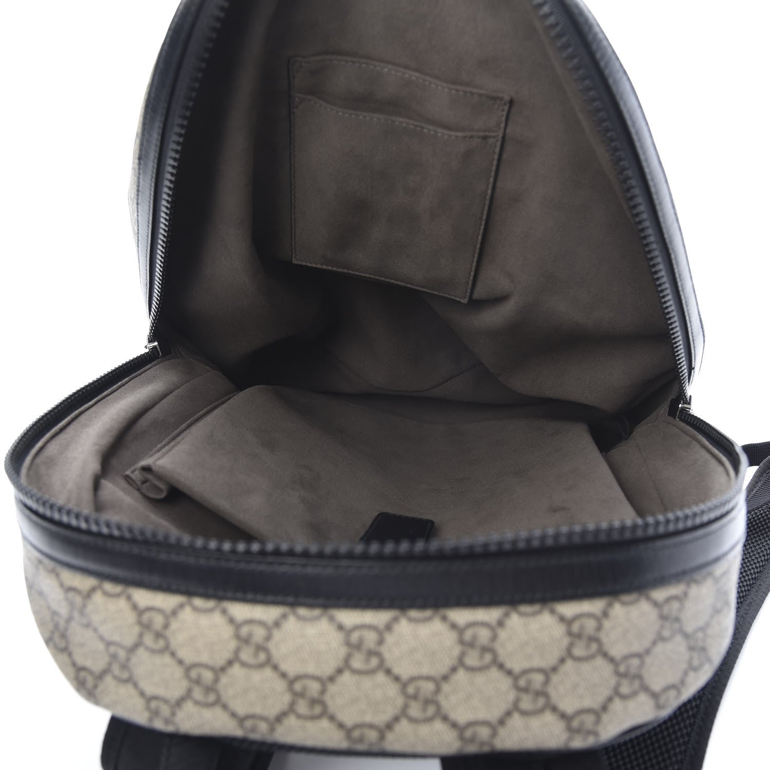 Gucci GG Supreme Monogram Medium Backpack Black 4 of 16