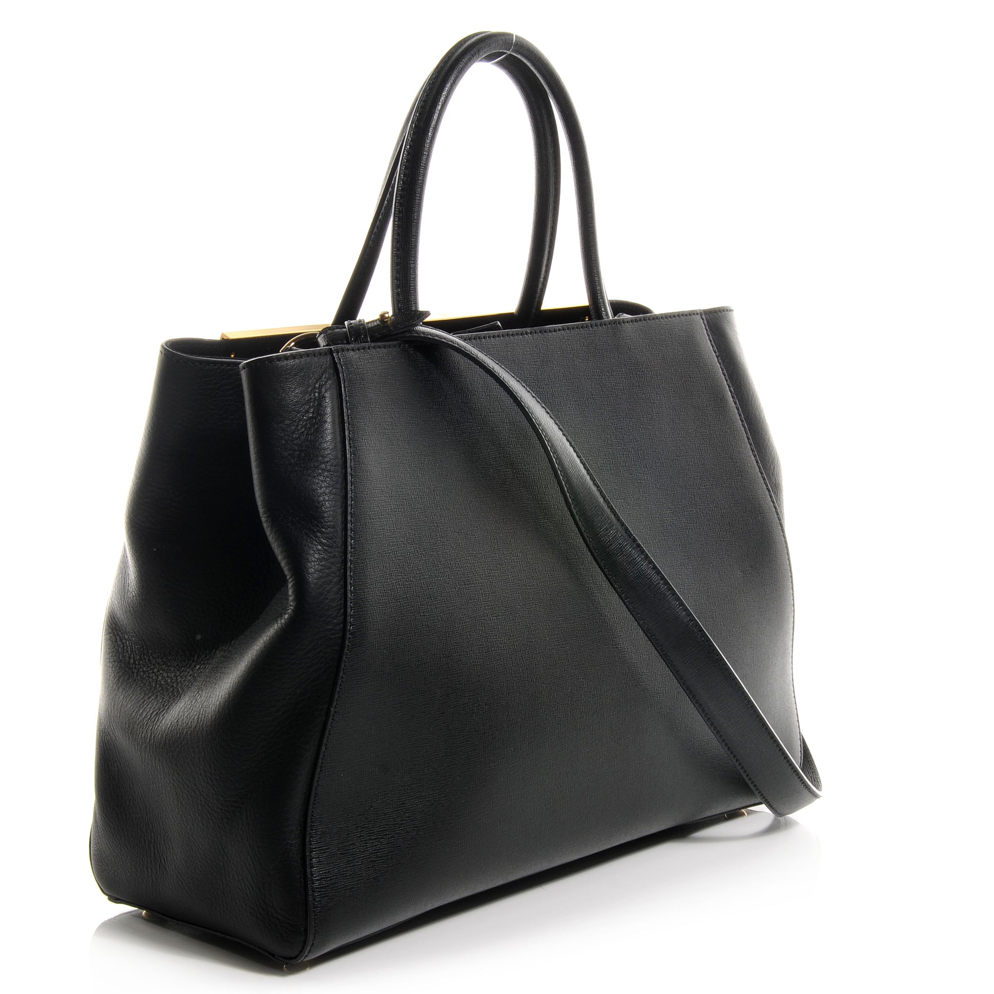 Fendi Vitello Elite Regular 2Jours Tote Black 3 of 11