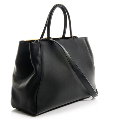 Fendi Vitello Elite Regular 2Jours Tote Black 3 of 11