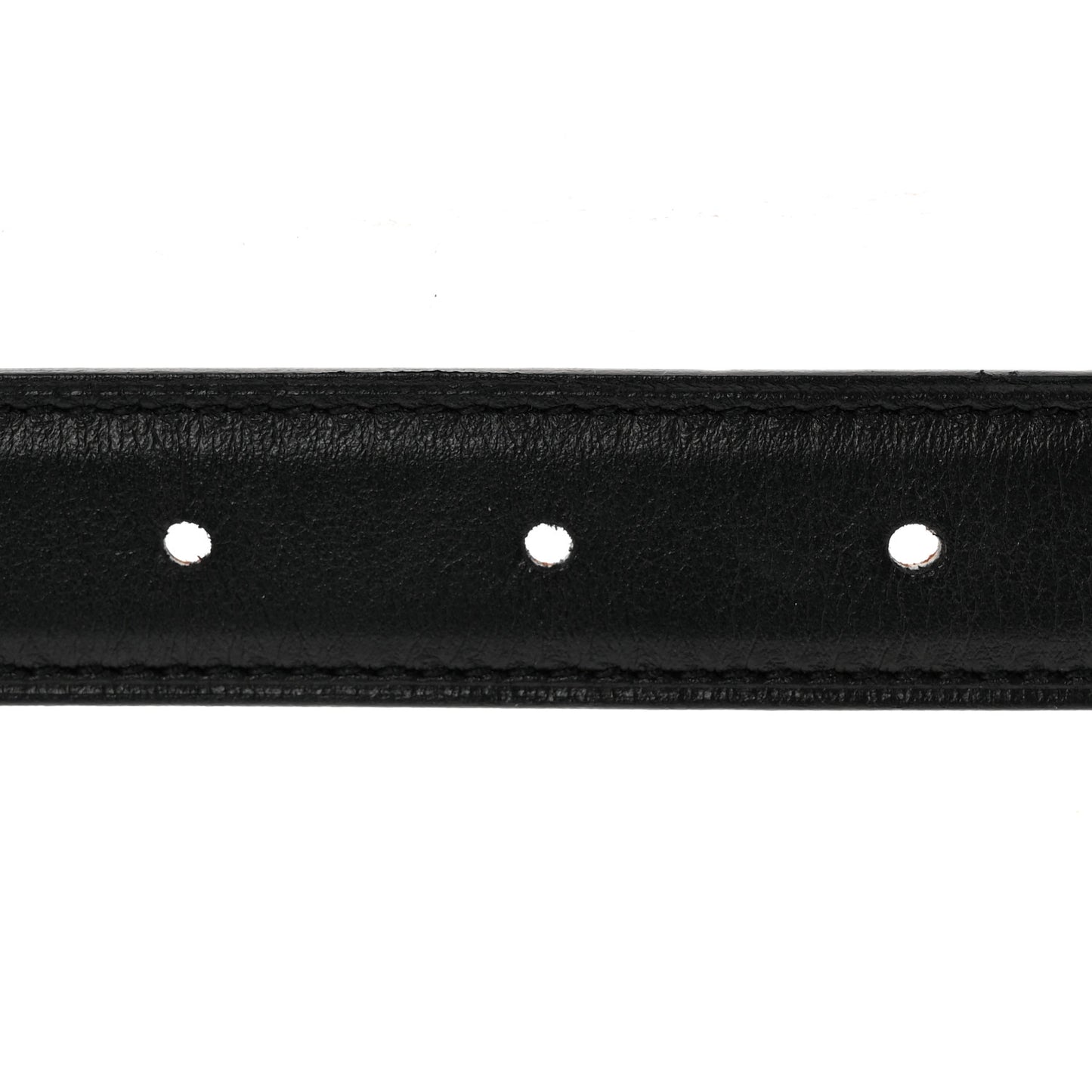 Swift Epsom 24mm Collier De Chien Belt 85/34 Black Gold