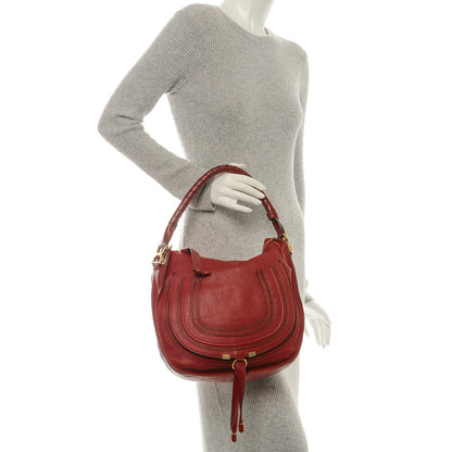 Chloe Calfskin Medium Marcie Hobo Garnet 2 of 7