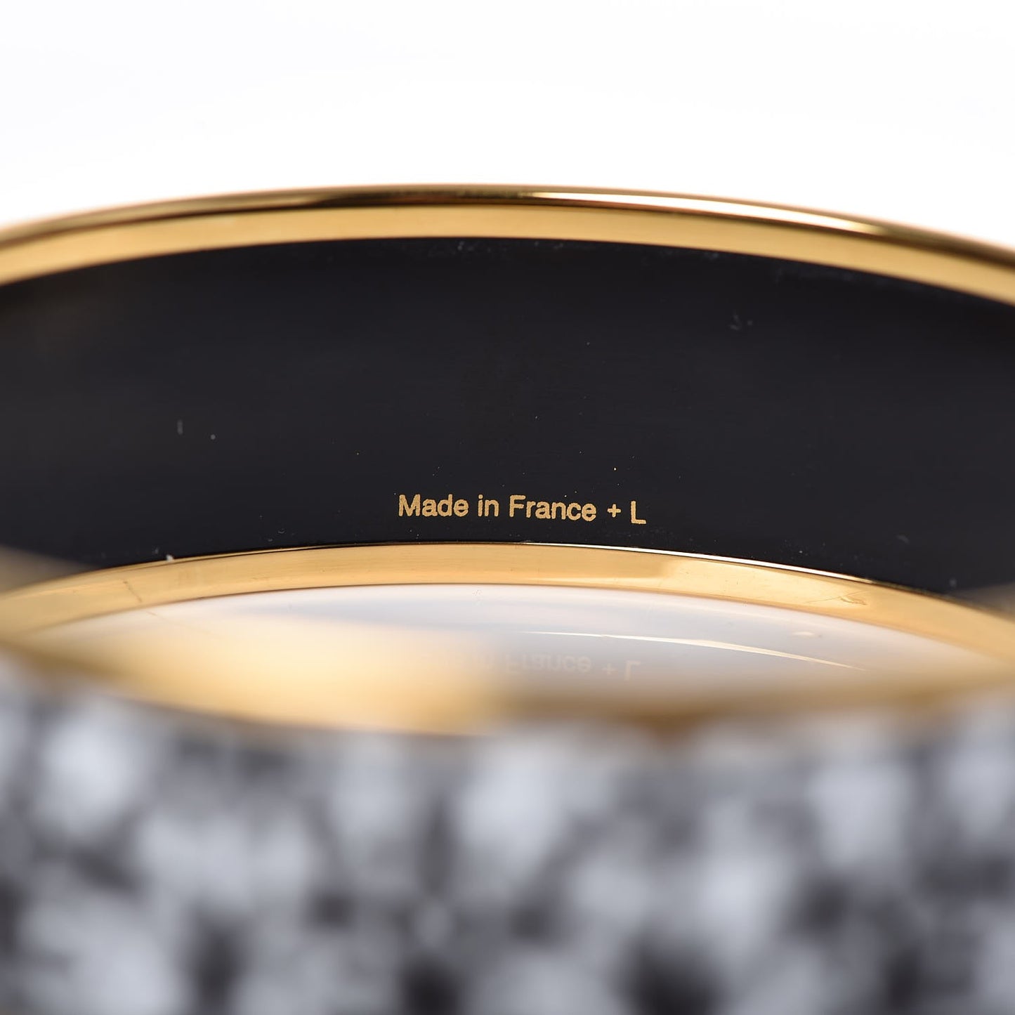 Enamel Printed Wide Balcons du Guadalquivir Bracelet 65 Black