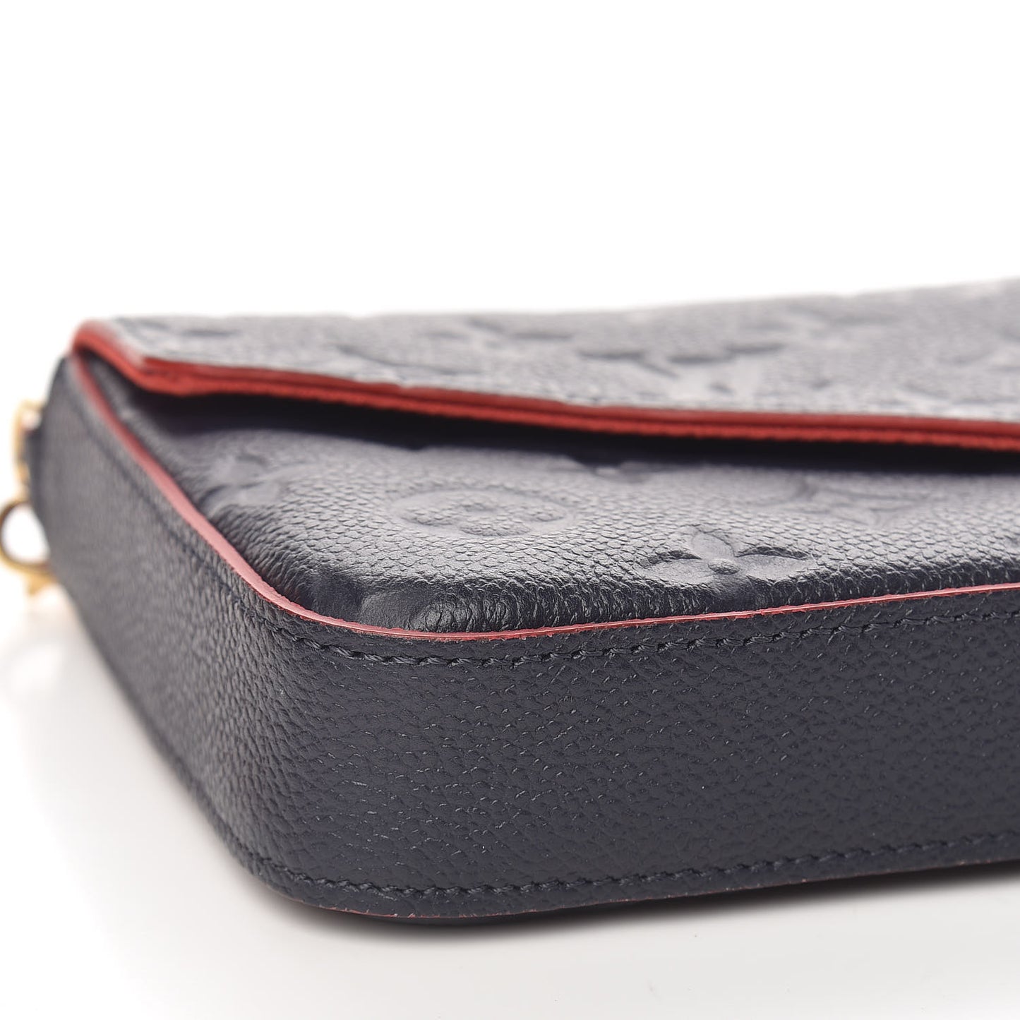 Empreinte Pochette Felicie Chain Wallet Marine Rouge