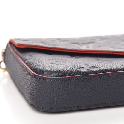 Louis Vuitton Empreinte Pochette Felicie Chain Wallet Marine Rouge 10 of 12