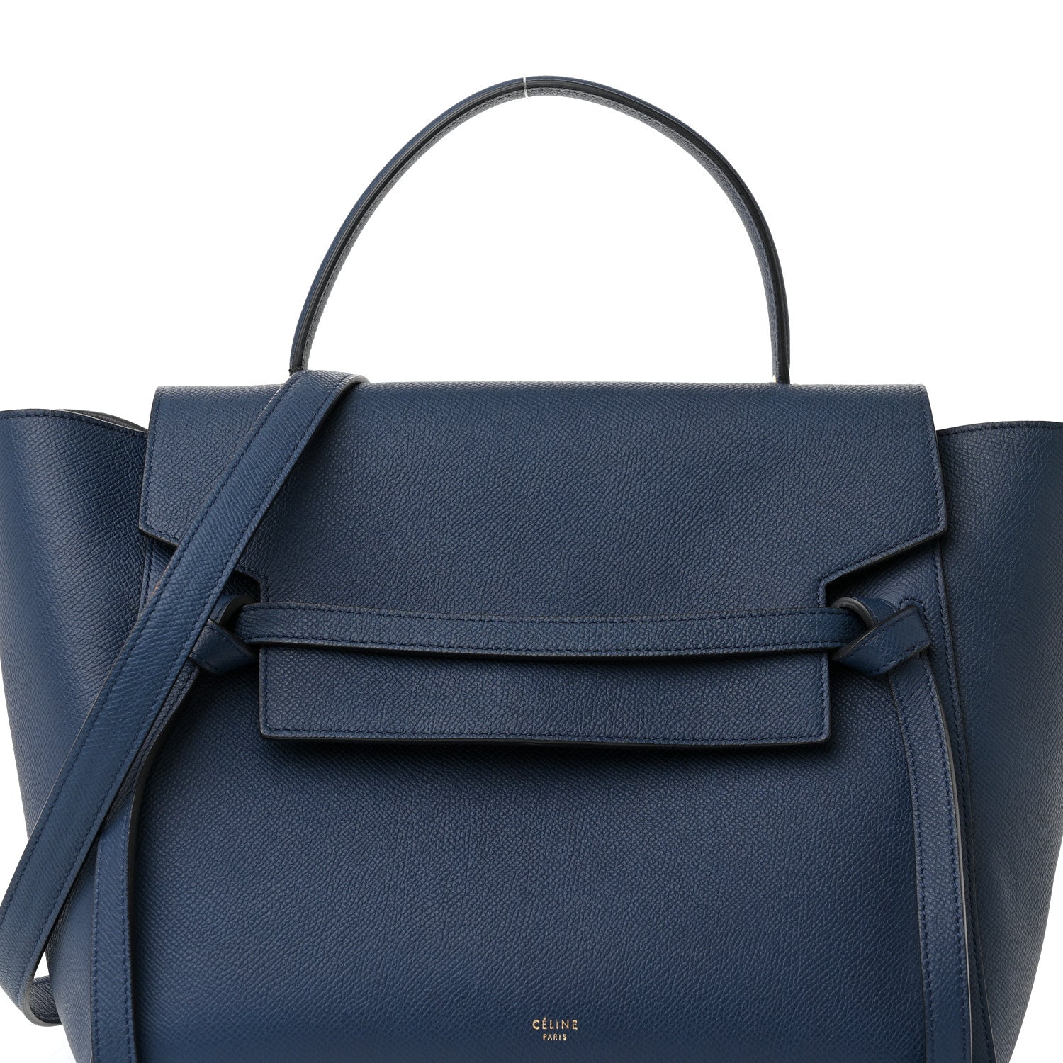 Celine Grained Calfskin Mini Belt Bag Deepsea 8 of 12