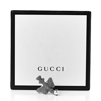 Gucci Sterling Silver Pearl Bird Ring 52 6 5 of 5
