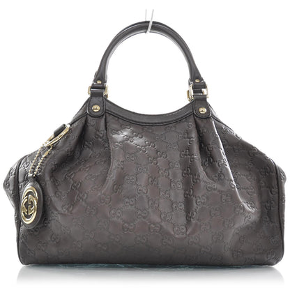 Gucci Guccissima Medium Sukey Tote Chocolate 1 of 9