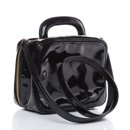 Chanel Patent CC Vanity Cosmetic Case Black 3 of 15