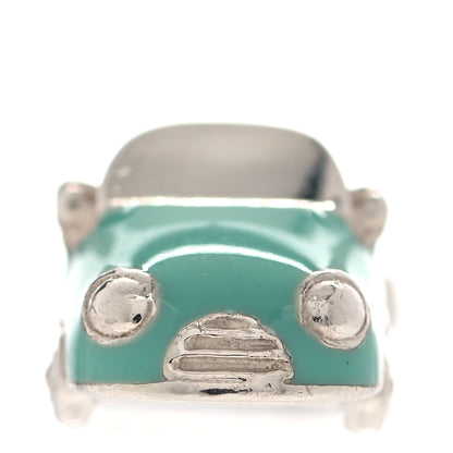 Tiffany Sterling Silver Enamel Car Charm Blue 5 of 6