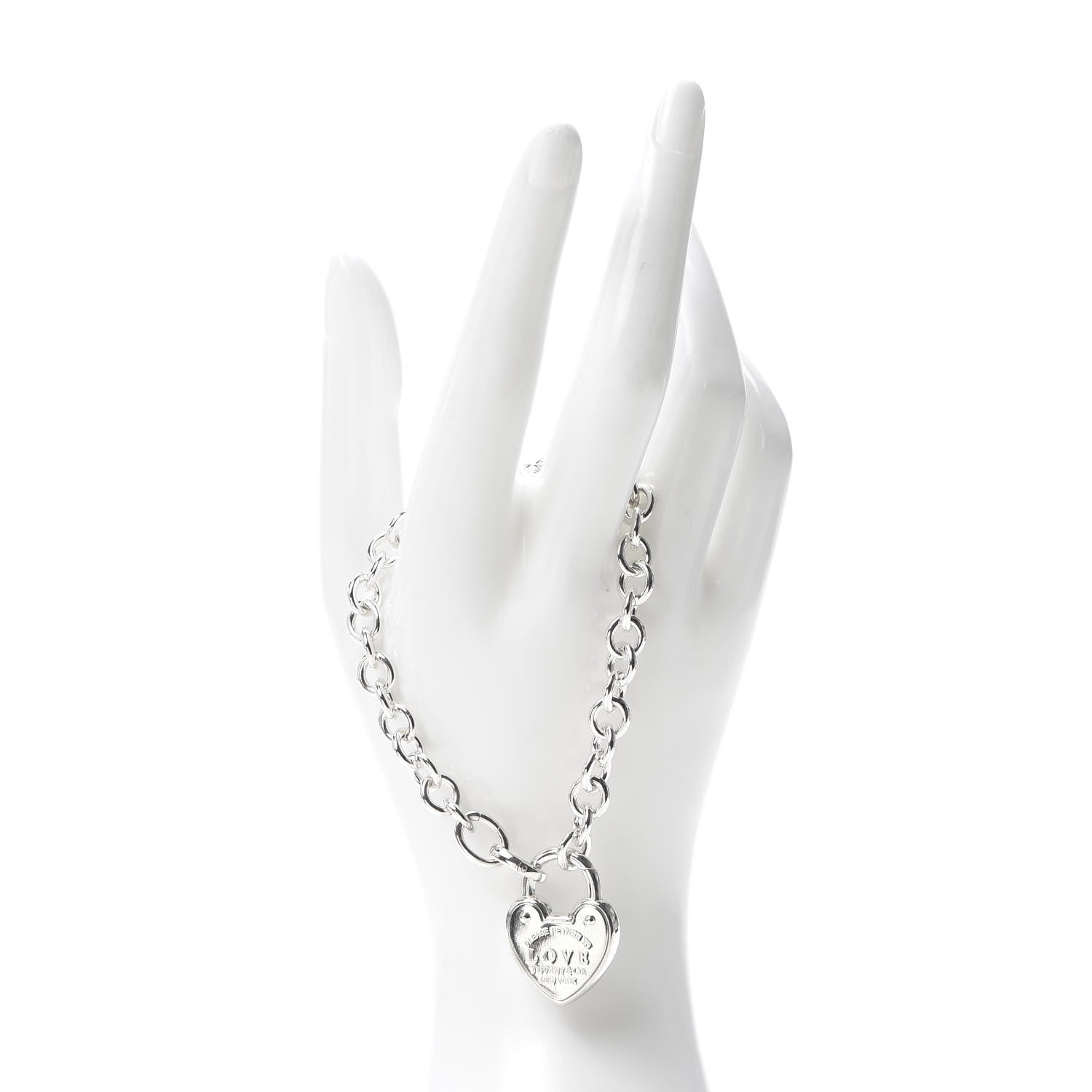 Tiffany Sterling Silver Return to Love Lock Bracelet 2 of 4