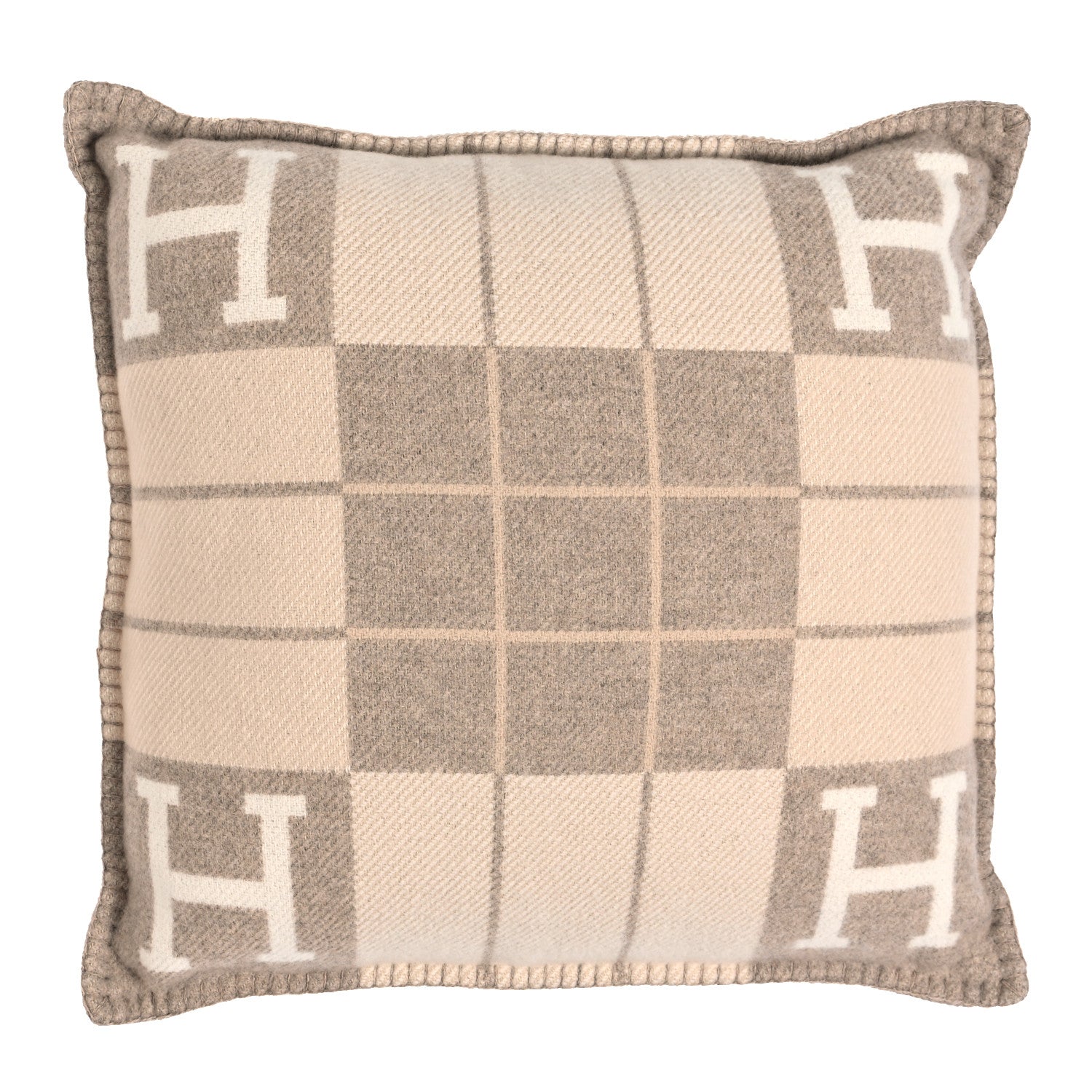 Hermes Wool Cashmere Avalon III Pillow PM Coco Camomille 1 of 3