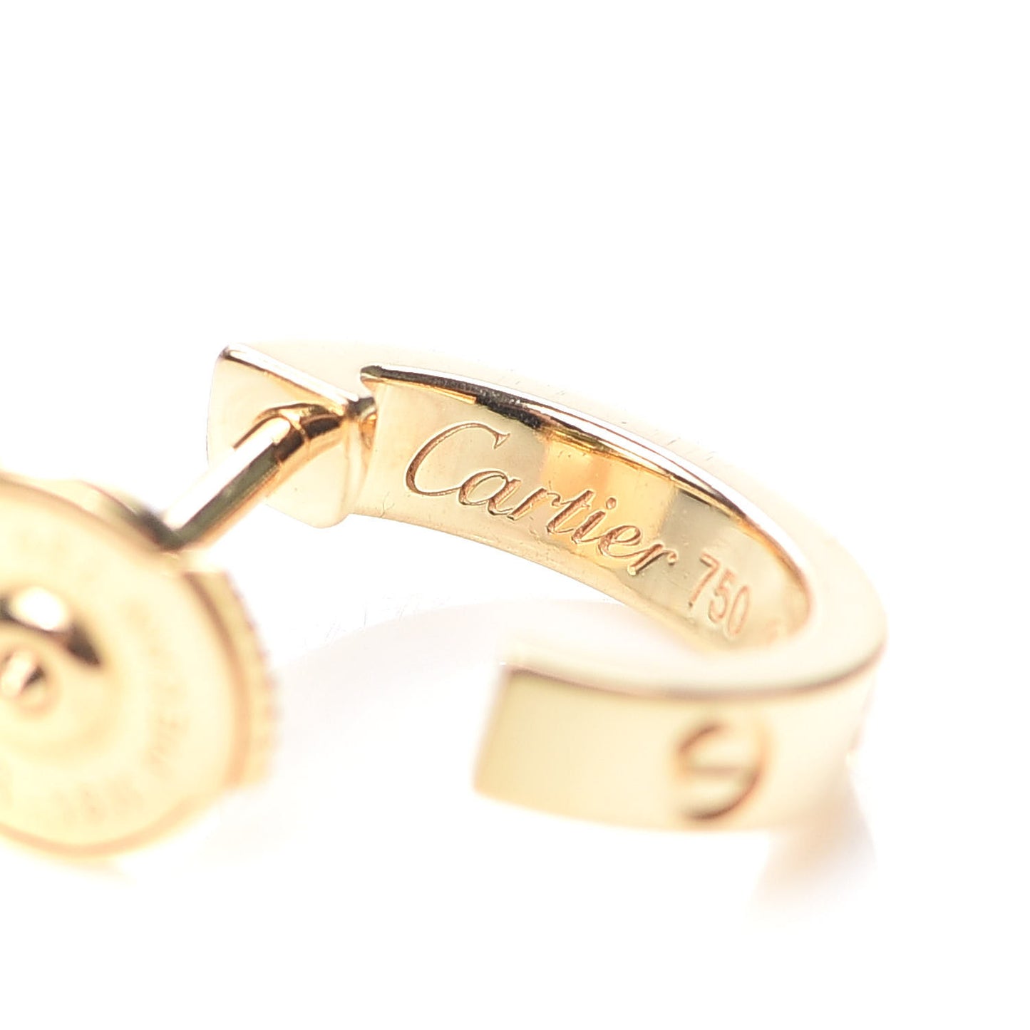 18K Yellow Gold Small LOVE Hoop Earrings