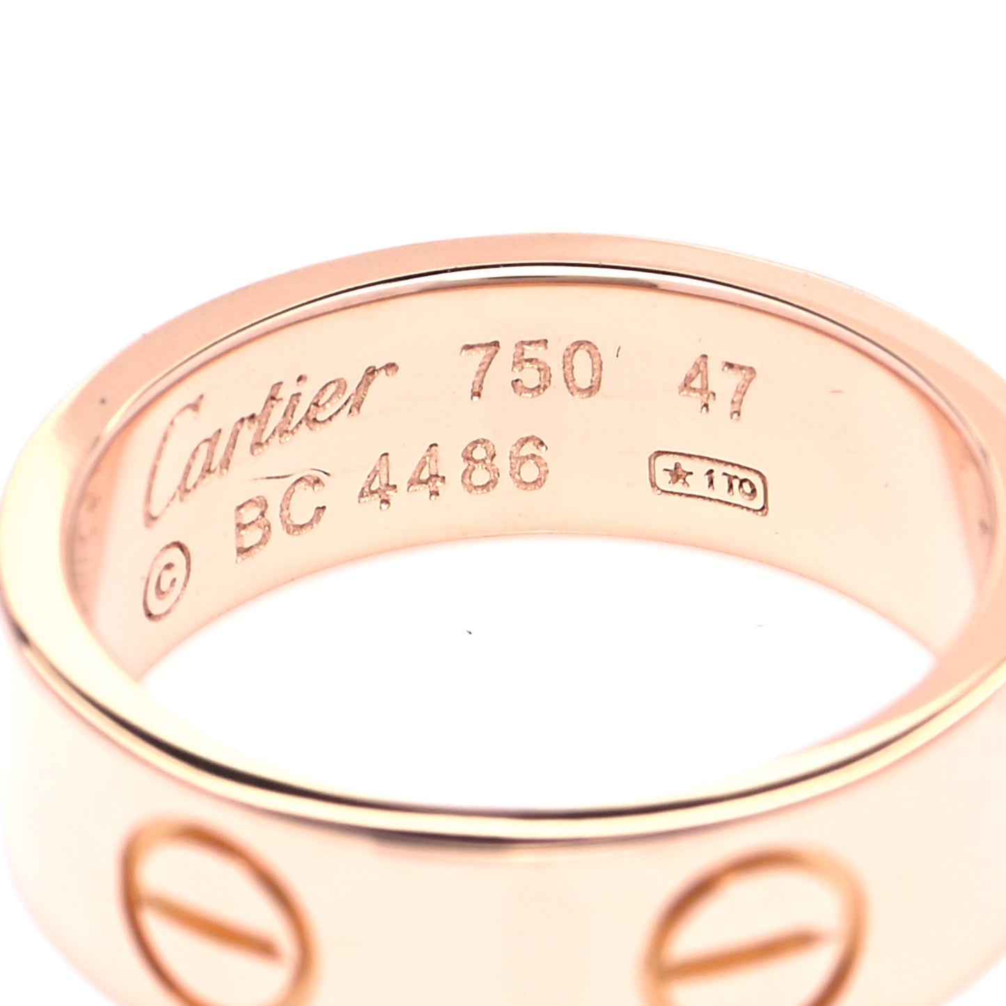 18K Pink Gold 5.5mm LOVE Ring 47 4