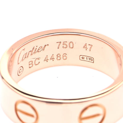 Cartier 18K Pink Gold 5.5mm LOVE Ring 47 4 4 of 4