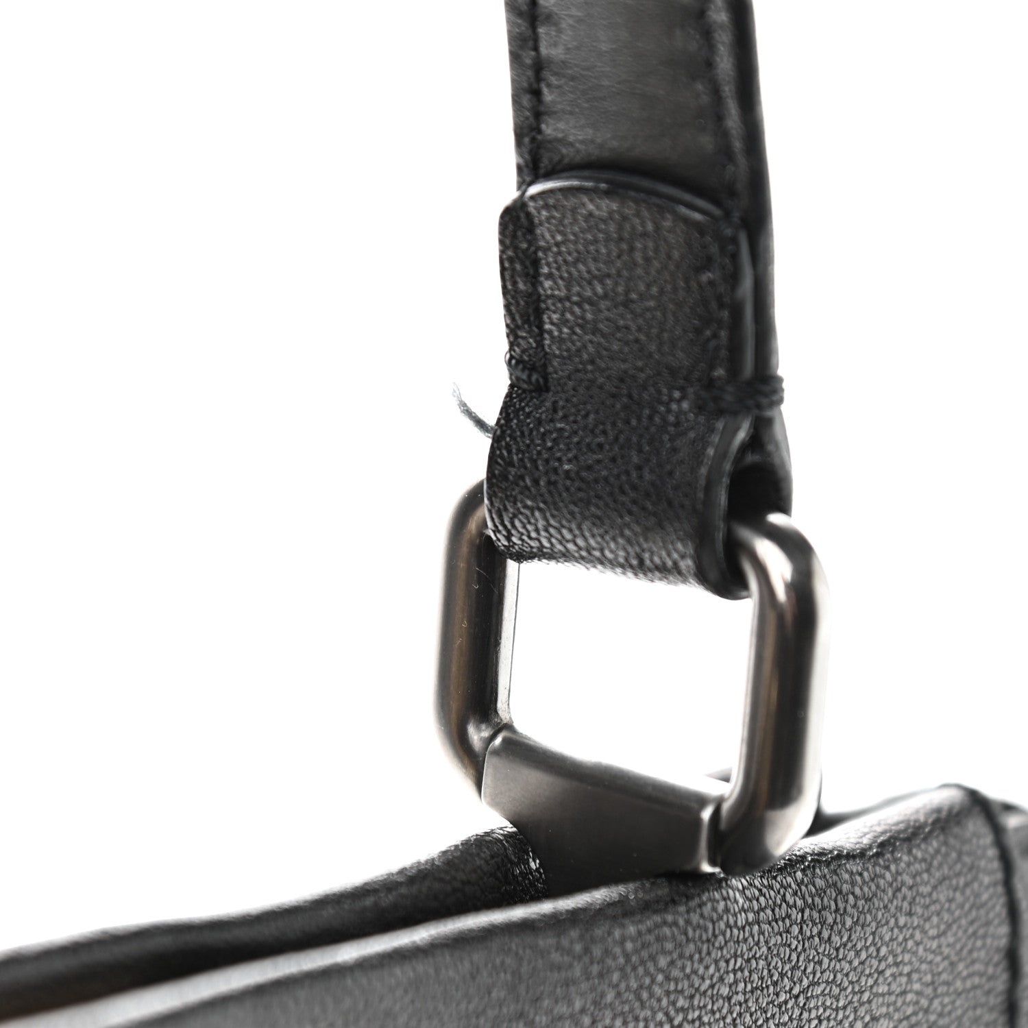 Fendi Goatskin Zucca Medium Peekaboo Iconic Satchel Black Tobacco 11 of 14