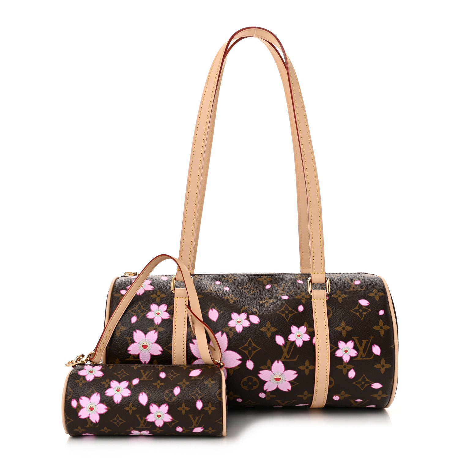 Louis Vuitton LV X TM Monogram Cherry Blossom Papillon Sakura Brown 3 of 11