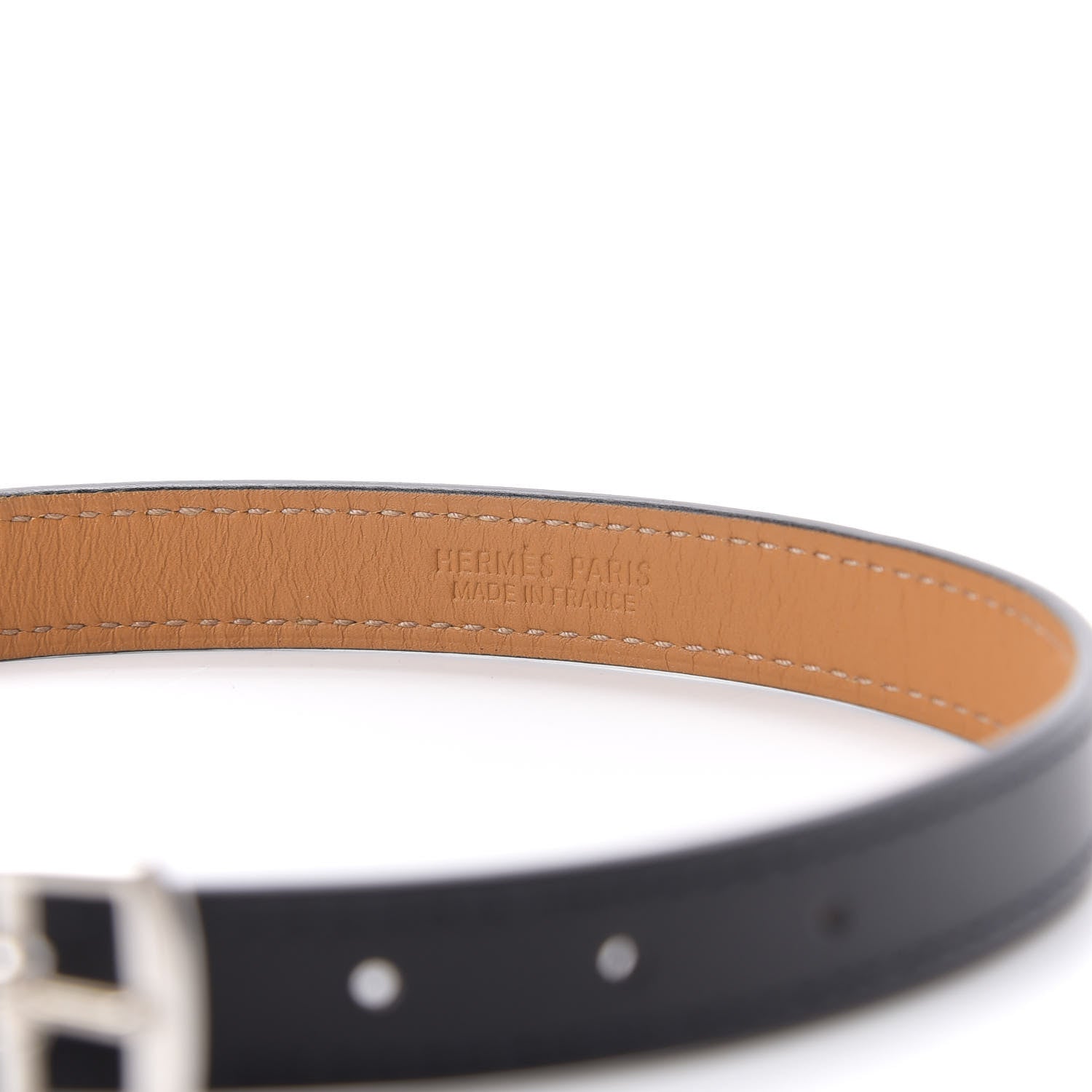 Hermes Chamonix Etriviere Double Tour Bracelet XS Black 3 of 5